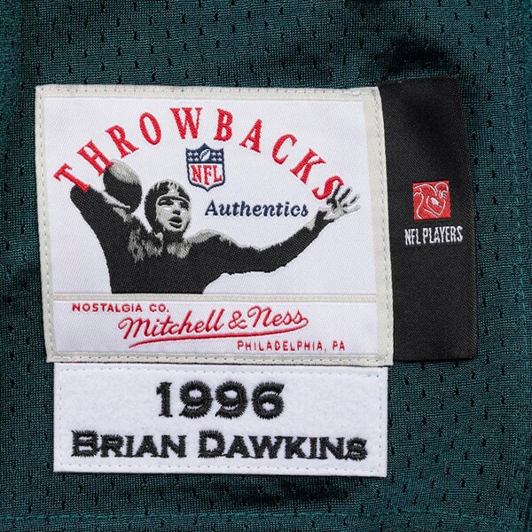 Brian Dawkins Philadelphia Eagles 1996 Midnight Green Authentic Jersey 6 Brian Dawkins Philadelphia Eagles 1996 Midnight Green Authentic Jersey
