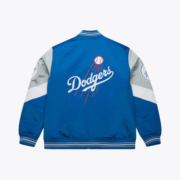 Los Angeles Dodgers Royal Throwback Current Heavyweight Satin Full-Zip Jacket
