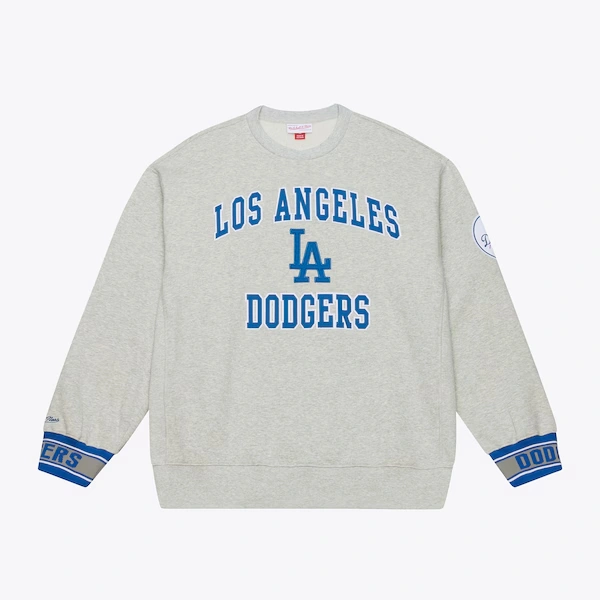 Los Angeles Dodgers Heather Gray Team Celebration Fleece Sweatshirt
