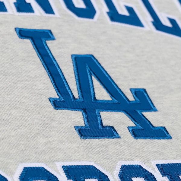 Los Angeles Dodgers Heather Gray Team Celebration Fleece Sweatshirt