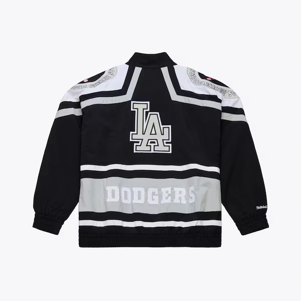 Los Angeles Dodgers Black 7x World Series Champions Throwback Full-Zip Windbreaker 3 Los Angeles Dodgers Black 7x World Series Champions Throwback Full-Zip Windbreaker