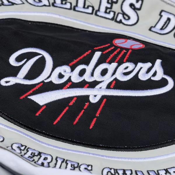 Los Angeles Dodgers Black 7x World Series Champions Throwback Full-Zip Windbreaker 4 Los Angeles Dodgers Black 7x World Series Champions Throwback Full-Zip Windbreaker