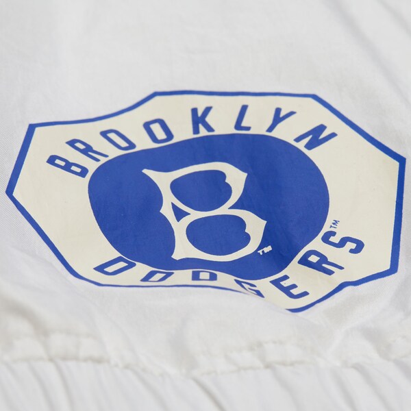 Women's Los Angeles Dodgers White Brooklyn Dodgers Nylon Full-Zip Jacket 4 Women's Los Angeles Dodgers White Brooklyn Dodgers Nylon Full-Zip Jacket