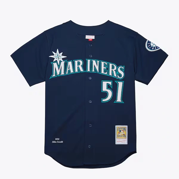 Ichiro Suzuki Seattle Mariners Navy 2004 Authentic Jersey