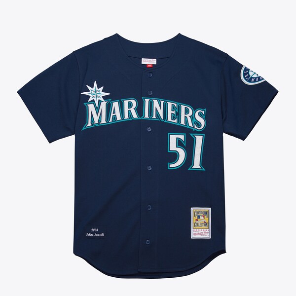 Ichiro Suzuki Seattle Mariners Navy 2004 Authentic Jersey
