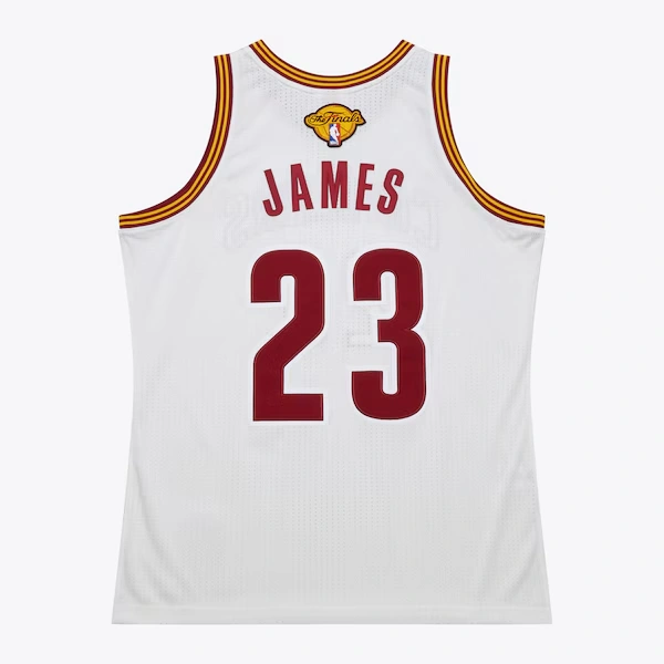 LeBron James Cleveland Cavaliers 2015-16 White Authentic Jersey