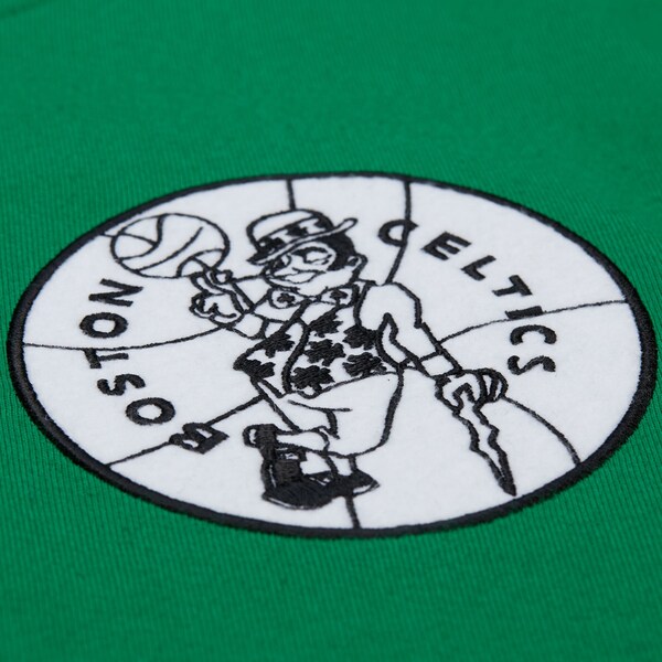 Larry Bird Boston Celtics Kelly Green Hardwood Classics Legends Vintage Logo T-Shirt