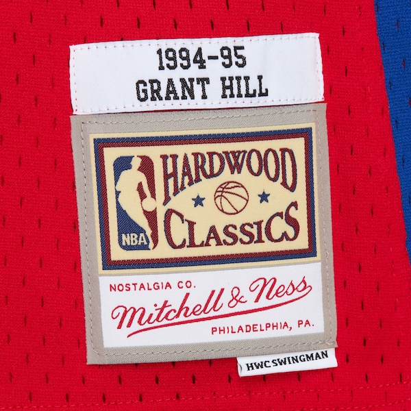 Grant Hill Detroit Pistons 1994-95 Red Swingman Jersey