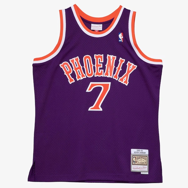 Kevin Johnson Phoenix Suns 1989-90 Purple Swingman Player Jersey