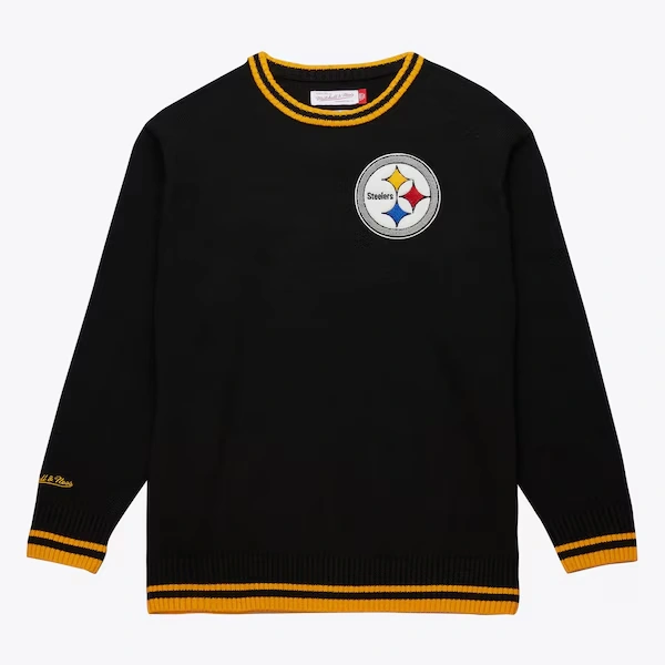 Pittsburgh Steelers Black Throwback Sweater