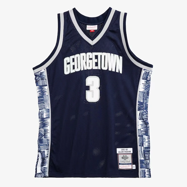 Allen Iverson Georgetown Hoyas 1995-96 Navy Authentic Jersey