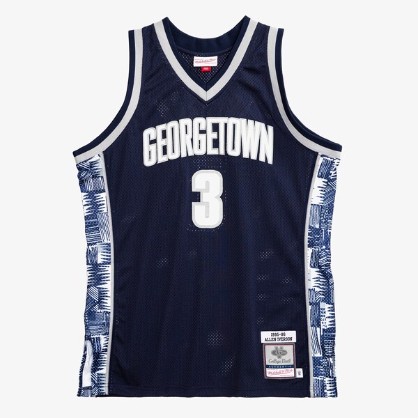Allen Iverson Georgetown Hoyas 1995-96 Navy Authentic Jersey