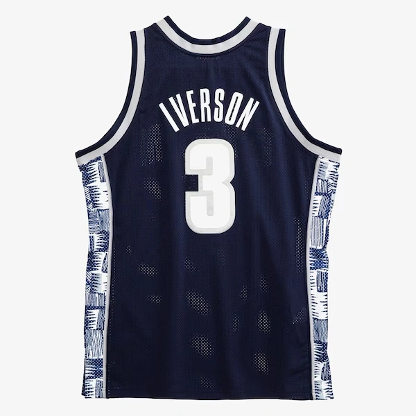 Allen Iverson Georgetown Hoyas 1995-96 Navy Authentic Jersey