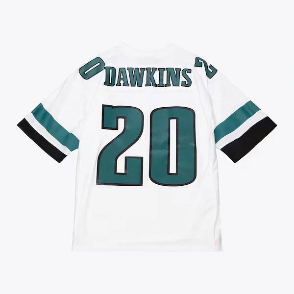 Brian Dawkins Philadelphia Eagles 1996 White Legacy Player Jersey 3 Brian Dawkins Philadelphia Eagles 1996 White Legacy Player Jersey