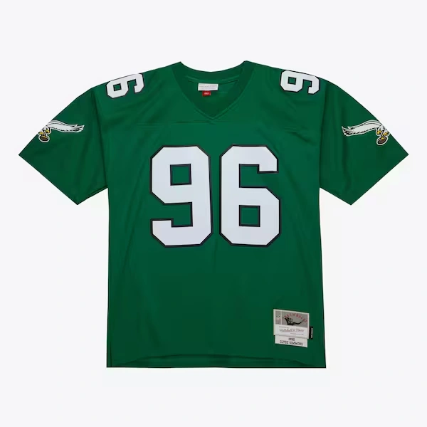 Clyde Simmons Philadelphia Eagles 1990-91 Kelly Green Legacy Jersey