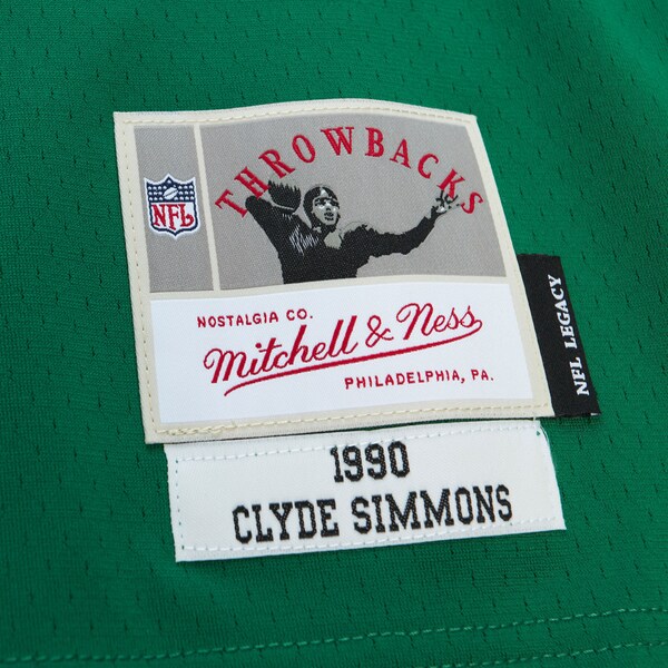 Clyde Simmons Philadelphia Eagles 1990-91 Kelly Green Legacy Jersey