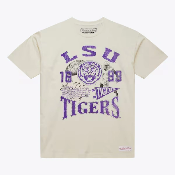 LSU Tigers Cream Heritage Scholar T-Shirt