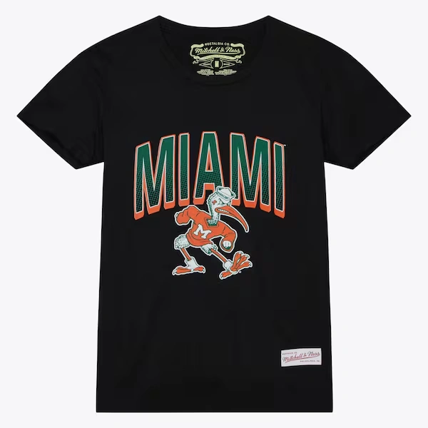 Women's Miami Hurricanes Black Halftime T-Shirt