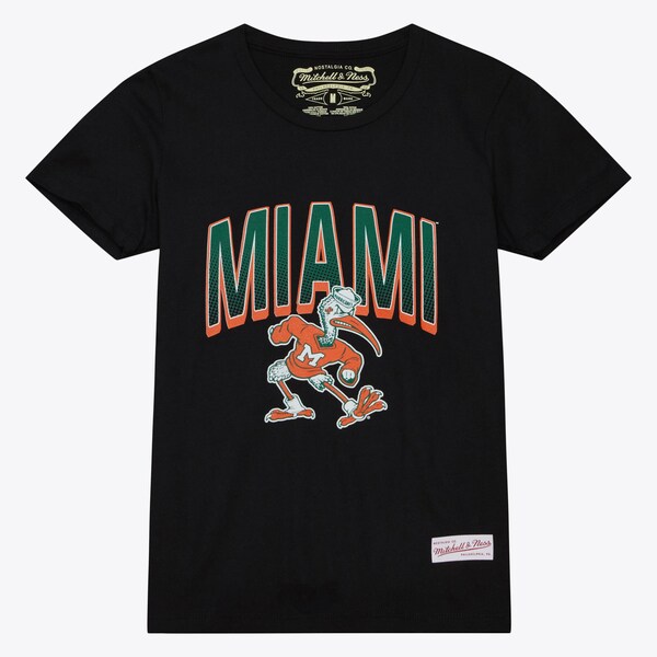 Women's Miami Hurricanes Black Halftime T-Shirt