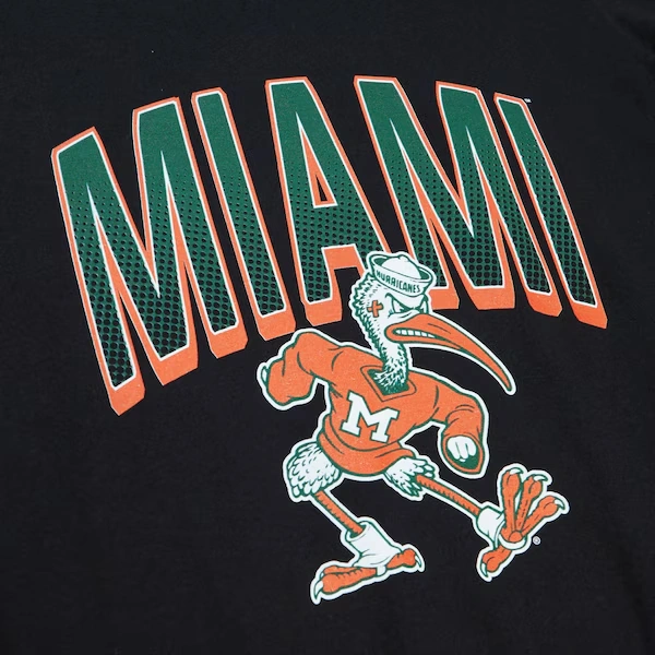 Women's Miami Hurricanes Black Halftime T-Shirt