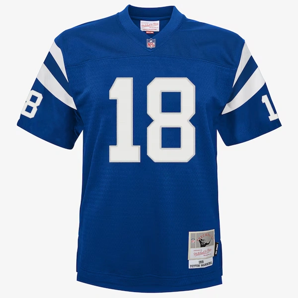 Youth Peyton Manning Royal Indianapolis Colts 1998 Logo Legacy Retired Player Jersey