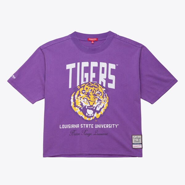 Women's LSU Tigers Purple Boxy Cropped T-Shirt