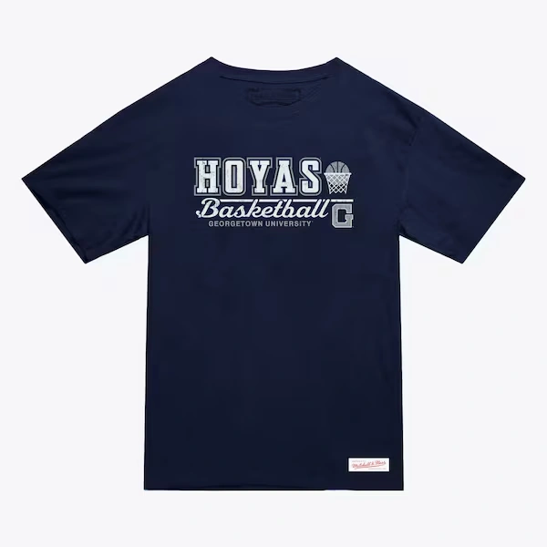Women's Georgetown Hoyas Navy Vintage Basketball T-Shirt