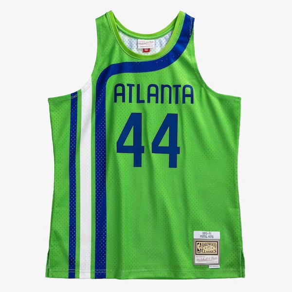 Pete Maravich Atlanta Hawks 1970-71 Green Swingman Player Jersey