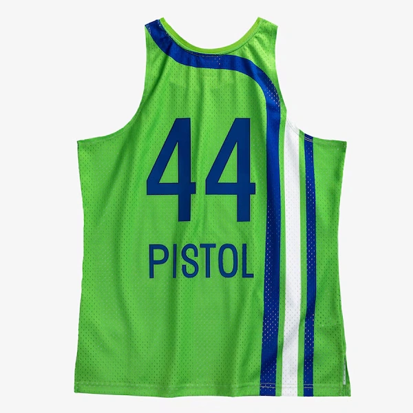 Pete Maravich Atlanta Hawks 1970-71 Green Swingman Player Jersey 3 Pete Maravich Atlanta Hawks 1970-71 Green Swingman Player Jersey