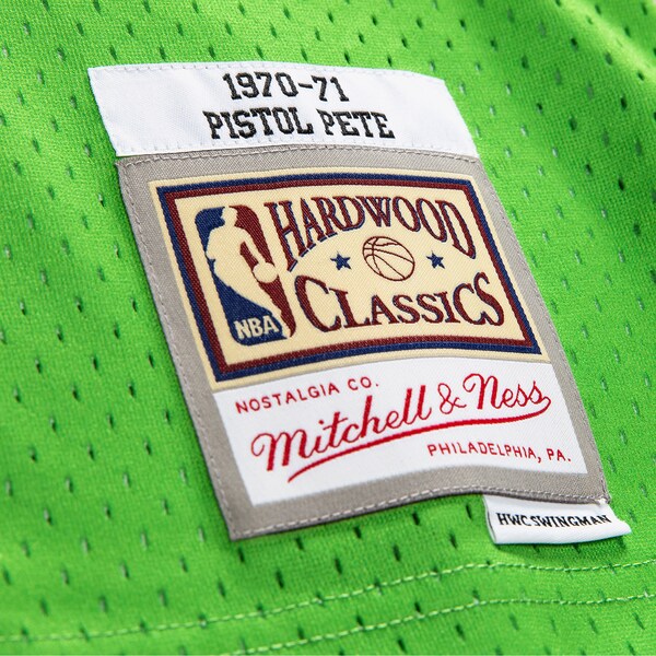 Pete Maravich Atlanta Hawks 1970-71 Green Swingman Player Jersey 5 Pete Maravich Atlanta Hawks 1970-71 Green Swingman Player Jersey