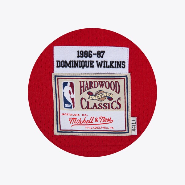 Dominique Wilkins Atlanta Hawks 1986-87 Red Authentic Player Jersey 4 Dominique Wilkins Atlanta Hawks 1986-87 Red Authentic Player Jersey