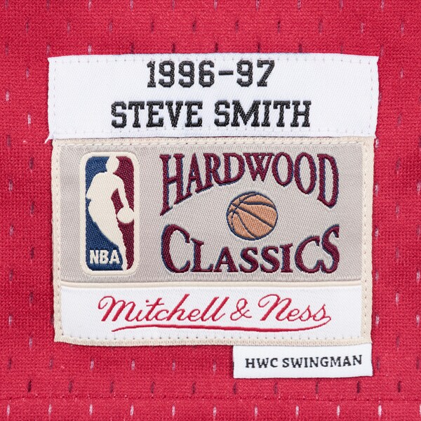 Steve Smith Atlanta Hawks 1996-97 Red Swingman Player Jersey 4 Steve Smith Atlanta Hawks 1996-97 Red Swingman Player Jersey