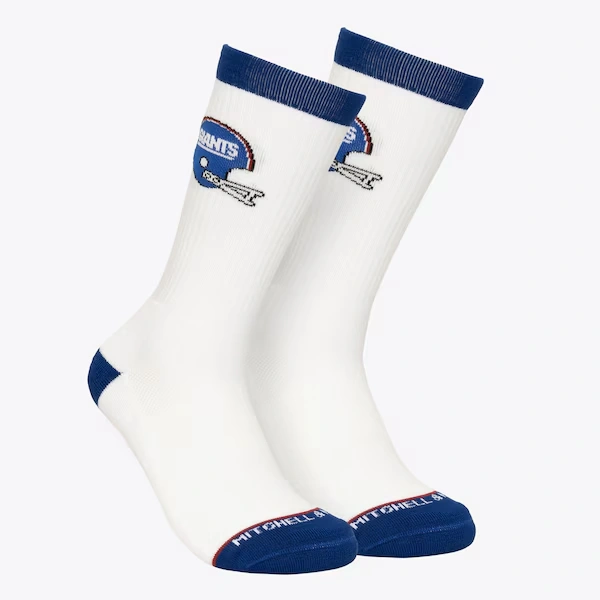 New York Giants White Touchback Crew Socks