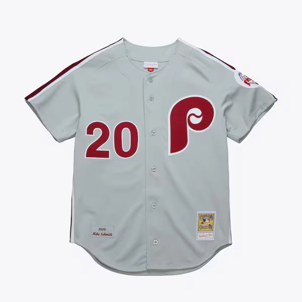 Mike Schmidt Philadelphia Phillies 1989 Gray Authentic Road Jersey