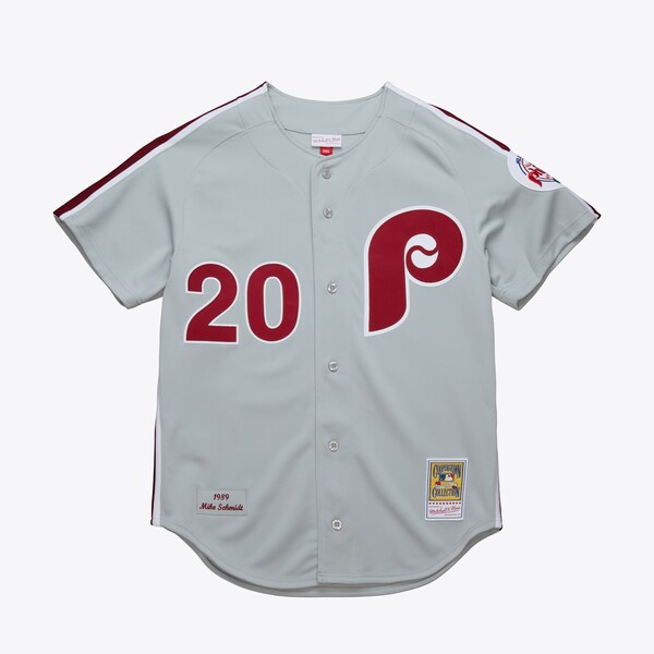 Mike Schmidt Philadelphia Phillies 1989 Gray Authentic Road Jersey