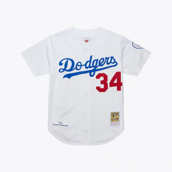 Fernando Valenzuela Los Angeles Dodgers 1980 MLB All-Star Game White Home Authentic Jersey