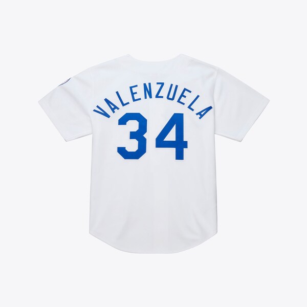 Fernando Valenzuela Los Angeles Dodgers 1980 MLB All-Star Game White Home Authentic Jersey 3 Fernando Valenzuela Los Angeles Dodgers 1980 MLB All-Star Game White Home Authentic Jersey