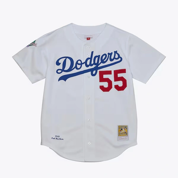 Orel Hershiser Los Angeles Dodgers 1988 White Authentic Jersey