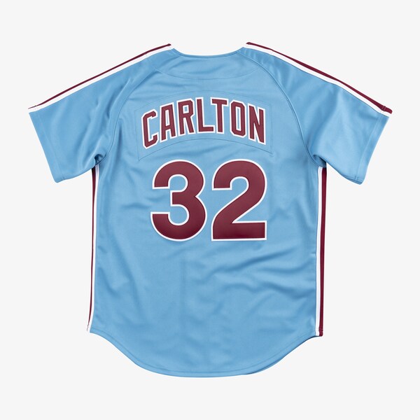 Steve Carlton Philadelphia Phillies 1980 Light Blue Authentic Jersey
