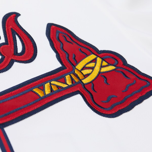 Deion Sanders Atlanta Braves 1992 White Authentic Jersey 7 Deion Sanders Atlanta Braves 1992 White Authentic Jersey