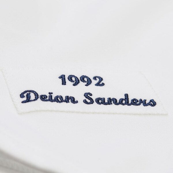 Deion Sanders Atlanta Braves 1992 White Authentic Jersey 8 Deion Sanders Atlanta Braves 1992 White Authentic Jersey