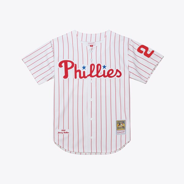 Jimmy Rollins Philadelphia Phillies White 2000 Authentic Jersey