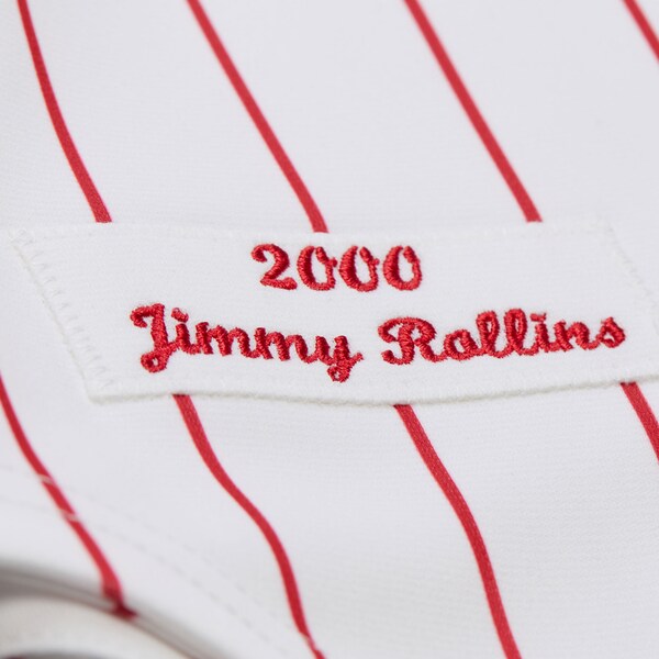 Jimmy Rollins Philadelphia Phillies White 2000 Authentic Jersey