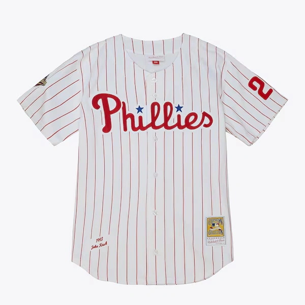 John Kruk Philadelphia Phillies 1993 White Authentic Jersey