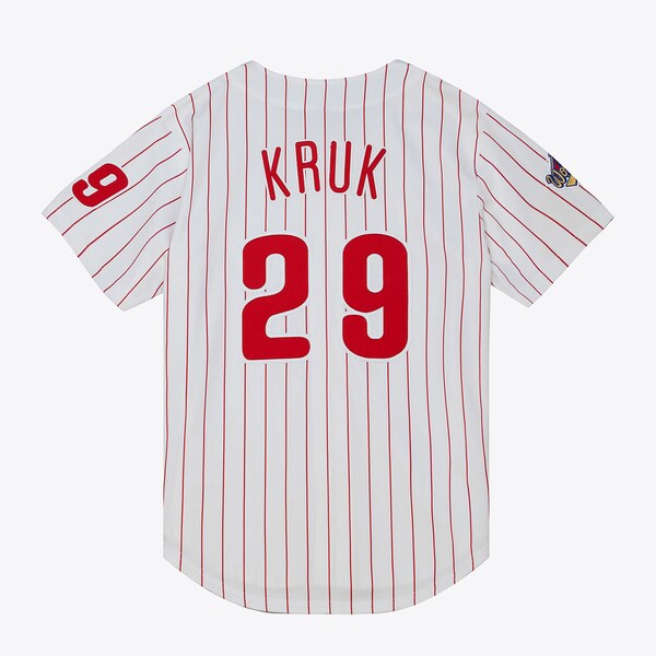 John Kruk Philadelphia Phillies 1993 White Authentic Jersey