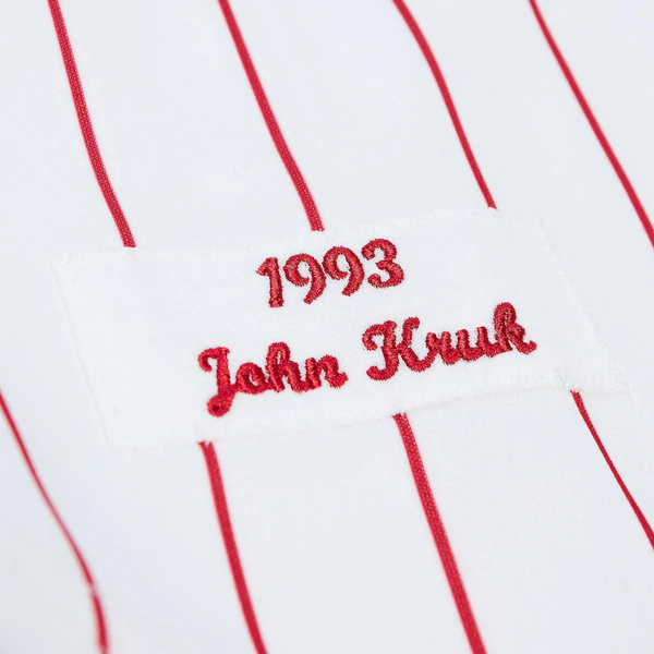 John Kruk Philadelphia Phillies 1993 White Authentic Jersey