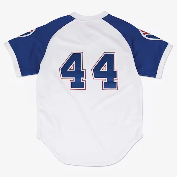 Hank Aaron Atlanta Braves 1974 White Authentic Player Jersey 3 Hank Aaron Atlanta Braves 1974 White Authentic Player Jersey