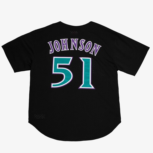 Randy Johnson Arizona Diamondbacks Black 1999 Authentic Player Batting Practice Jersey 3 Randy Johnson Arizona Diamondbacks Black 1999 Authentic Player Batting Practice Jersey