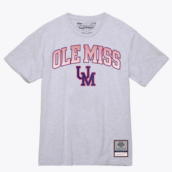 Ole Miss Rebels Gray Vintage Arch T-Shirt