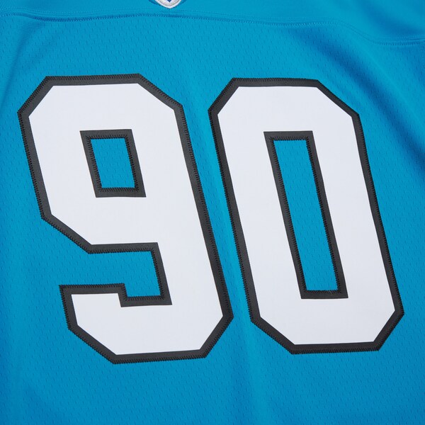 Julius Peppers Carolina Panthers Blue 2003 Alternate Replica Jersey 4 Julius Peppers Carolina Panthers Blue 2003 Alternate Replica Jersey